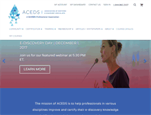 Tablet Screenshot of aceds.org